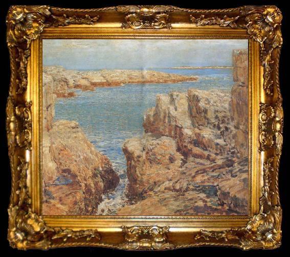 framed  Childe Hassam Coast Scene Isles of Shoals, ta009-2